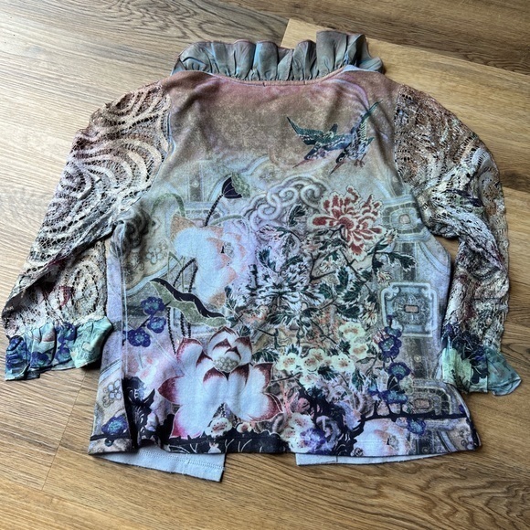 Y2K B.L.E.U‎ Blue Lace Cardigan - Picture 2 of 10